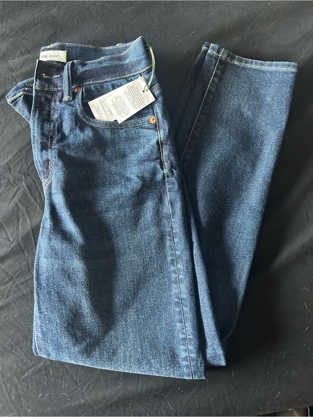 Women's High-Rise Mom Jeans - Dark Indigo
